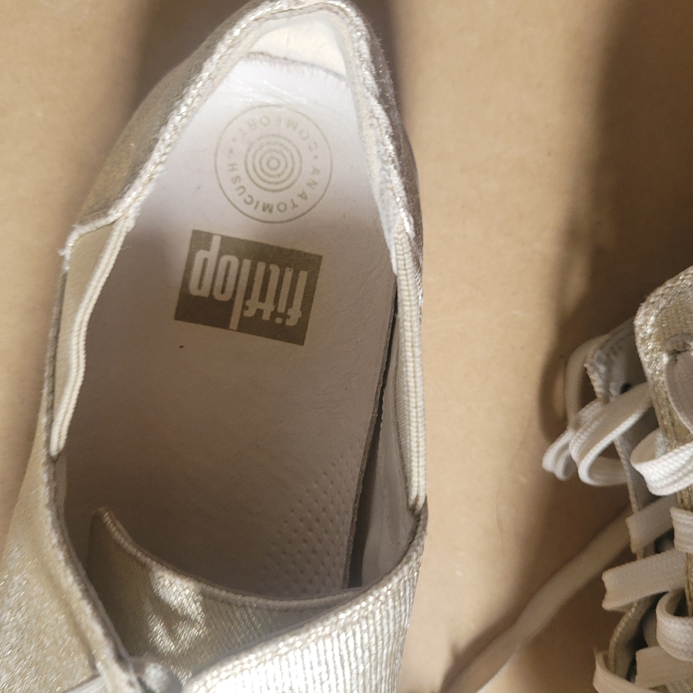 Fitflop Silver Women's Sneakers - Picture 3 of 3
